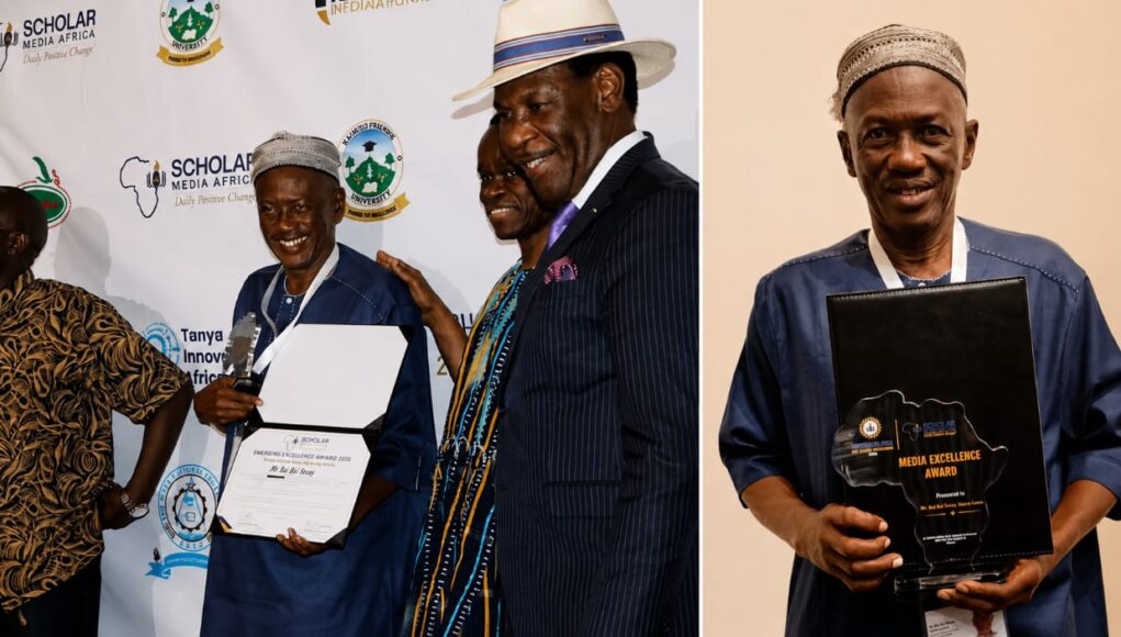 Managing Editor Honoured at 2nd Annual Scholar Media Africa Conference in Nairobi Bai Bai Sesay receive Scholar Africa Media Awards